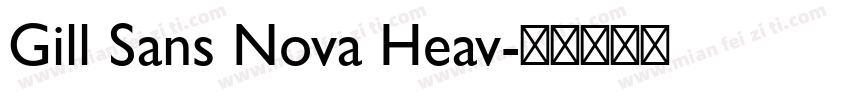Gill Sans Nova Heav字体转换